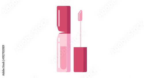 Pink Lip Gloss Tube.
