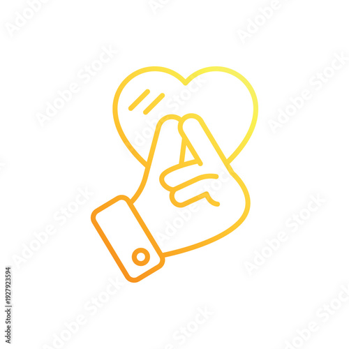 Heart Gesture vector icon