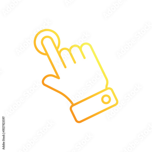 Index Finger Pointing vector icon
