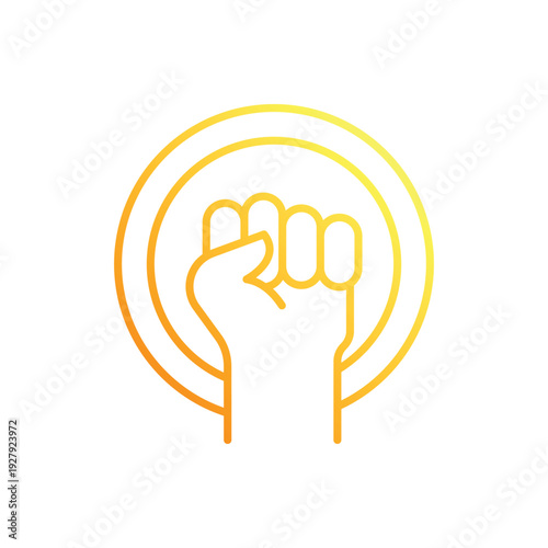 Closed Fist vector icon
