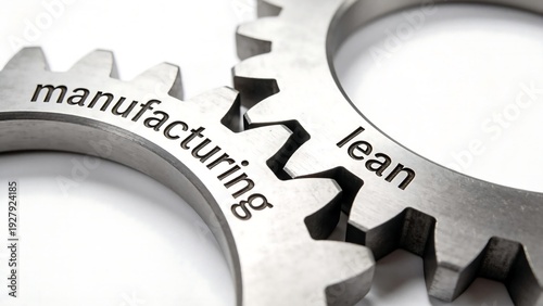 Metal gears with manufacturing lean text