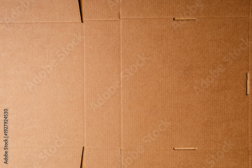Close-up of brown cardboard...