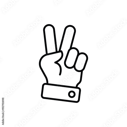 Victory Hand vector icon