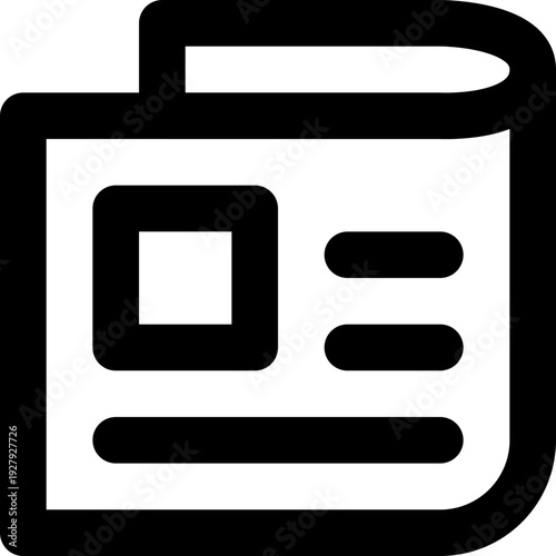 News, update, information icon. Line, minimalist, 12 x 12px, pixel perfect.