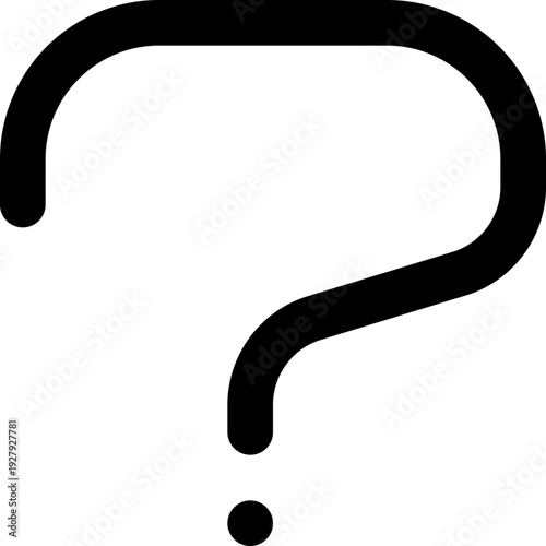 Question mark symbol. Created on pixel grid, 12 x 12px, 1 pt stroke weight, pixel perfect.