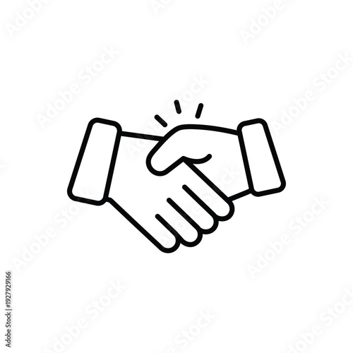 Handshake vector icon