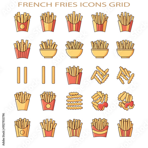 Crispy French Fries in Serving Basket – Golden Fried Potato Snack