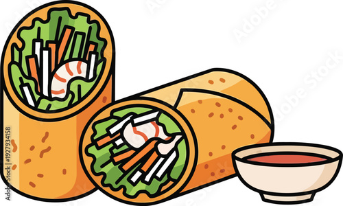 Sushi rolls with dipping sauce food japanese seafood