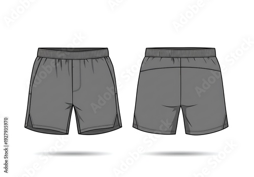Grey Canvas: Athletic Short Design