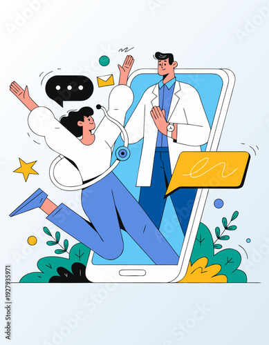 Online medical consultation via smartphone