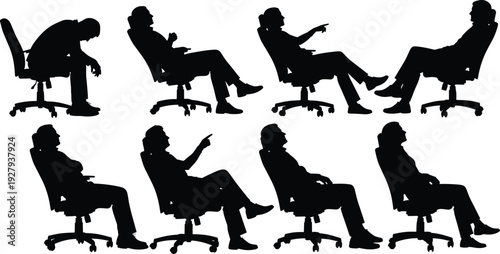 Collection of black silhouettes featuring mothers and their children in various loving poses including walking holding hands and playing isolated on a white background