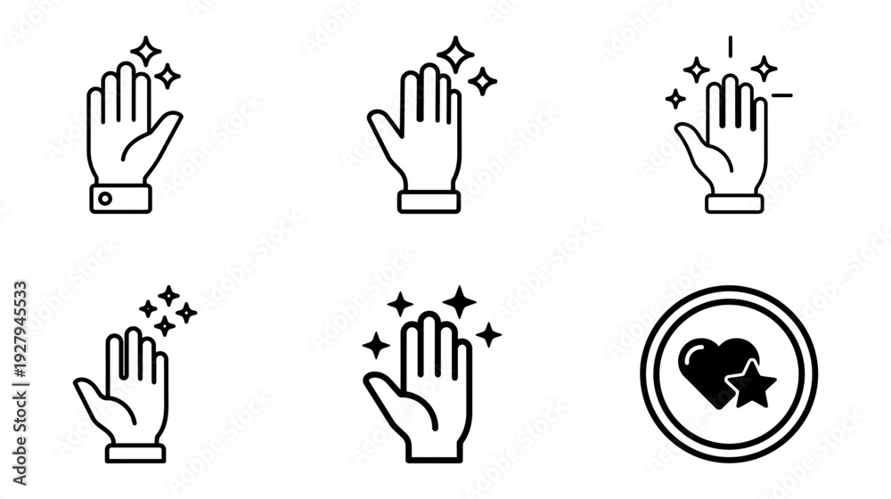 Fototapeta premium Illustration of Business Growth Icons Handshake Bar Graph