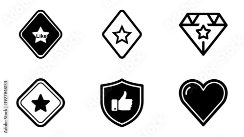 Free Download Illustration of Black and white social media icons set - GFXLoad