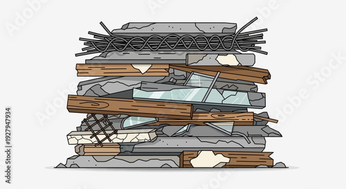 Stack of old pallets.