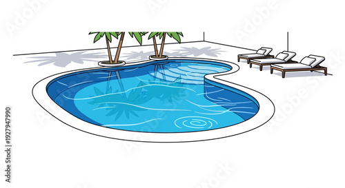 Swimming Pool and Lounge.