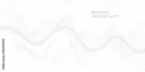Abstract wavy lines forming a minimalist light gray background pattern