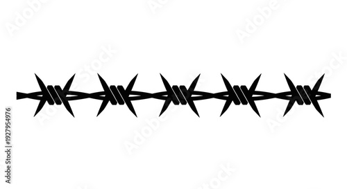 Barbed Wire Fence Security.