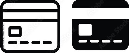 Black mobile phone icon vector illustration set featuring business technology symbols and a 3d internet button design for web and credit card money object sign