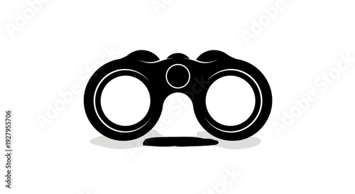 Black Fidget Spinner on White Background.