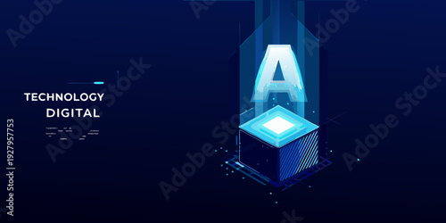 Abstract representation of artificial intelligence and futuristic technology concepts