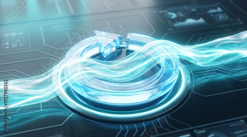 Abstract digital flow of in...