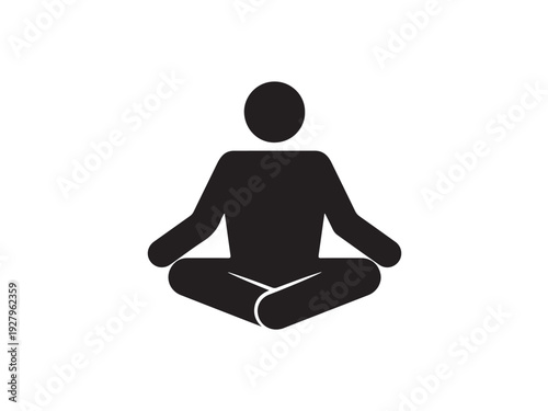 yoga silhouette vector