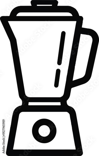 Iconic representation of a kitchen blender, a versatile appliance for blending, mixing, and pureeing ingredients, simplifying food preparation
