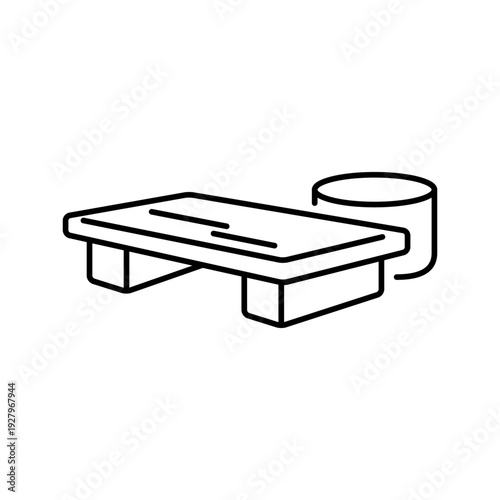 木の和菓子皿をモチーフにしたアイコン