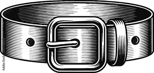 leather belt with metal buckle, adjustable strap accessory for waistwear