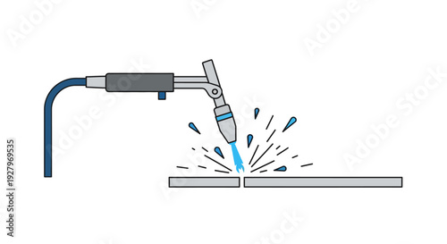 Welding Machine in Action.