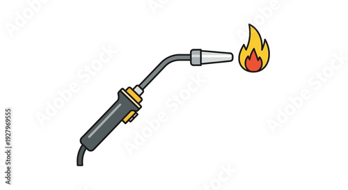 Welding Torch With Flame.