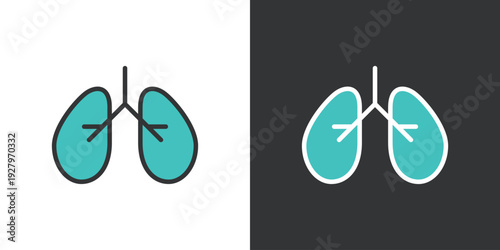 肺の医療アイコン