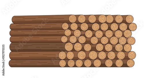 Wooden Pencil Tips Stack.