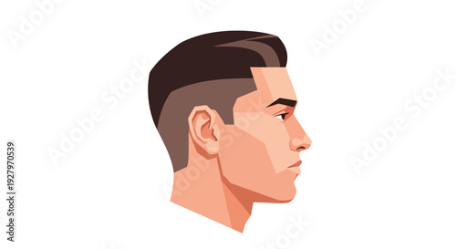 Young Man Side Profile.
