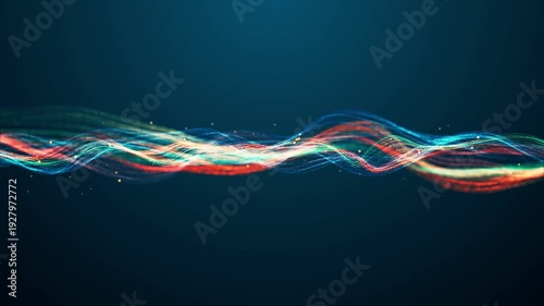 Digital Sound Wave Spectrum Audio Visualization Background Loop Video