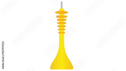 Yellow Electrical Insulator with Discs