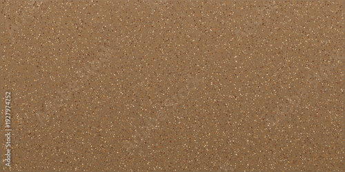 Gritty sand pattern background, abstract sand beach texture beige color, particle dot bg. Natural summer organic patter in warm colors. Golden banner with noise effect, abstract graine brown paper.	