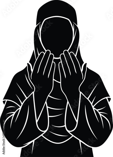 A person wearing a protective suit and gas mask in a defensive position