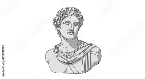 Ancient Roman Male Bust.