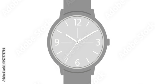 Analog Watch Face Closeup.