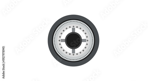 Black and white clock.