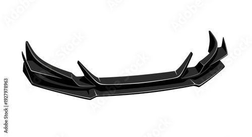 Black Car Front Spoiler.