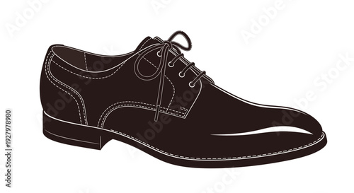 Black Leather Dress Shoe.