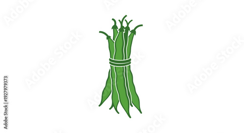 Bunch of green asparagus.