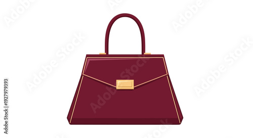 Burgundy Handbag Purse.