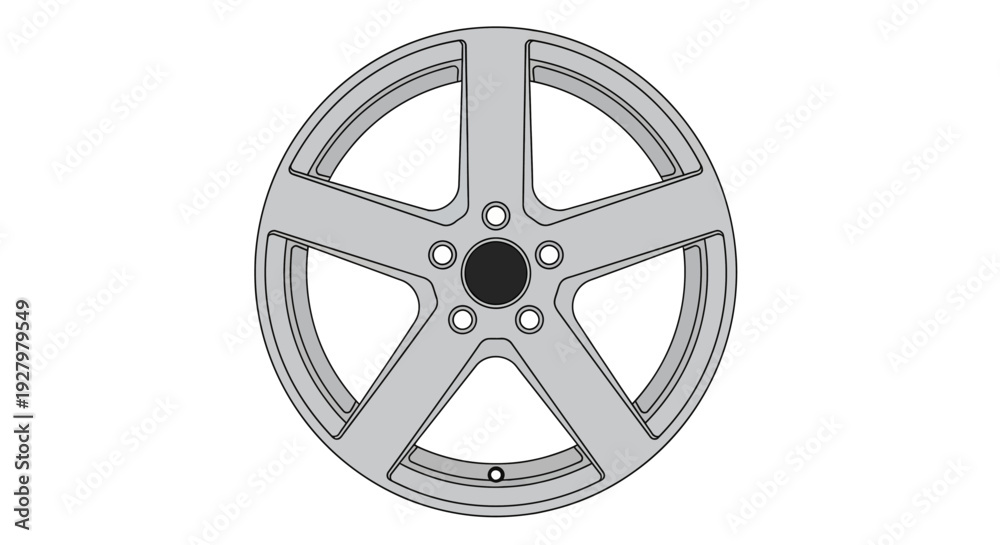 Obraz premium Car Wheel Closeup View.