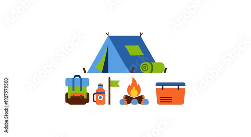 Camping Gear and Tent.