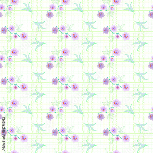 seamless pattern with flowers