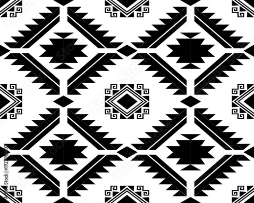 Abstract ethnic geometric pattern design for background or Wallpaper.
