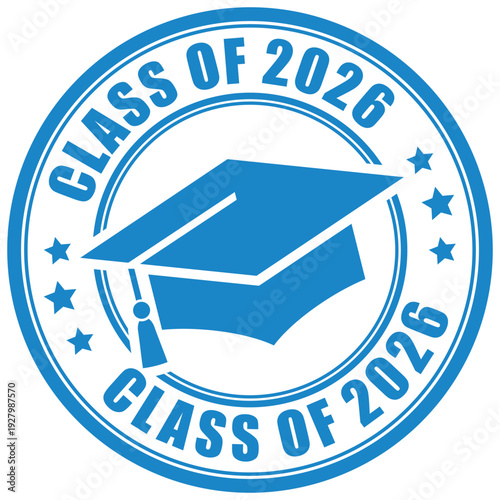 Class of 2026 graduation circle emblem